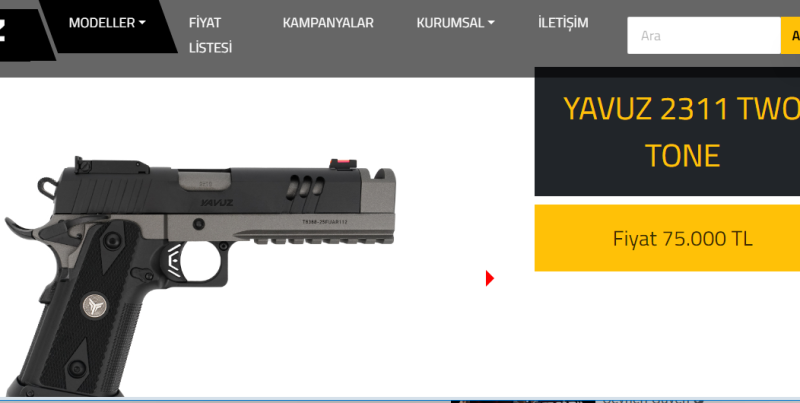 EMEKLİ EMNİYET GÖREVLİSİNDEN RUHSATLI SIFIR KUTUSUNDA HİÇ ATIŞ YAPILMAYAN 25 MODEL YAVUZ 23