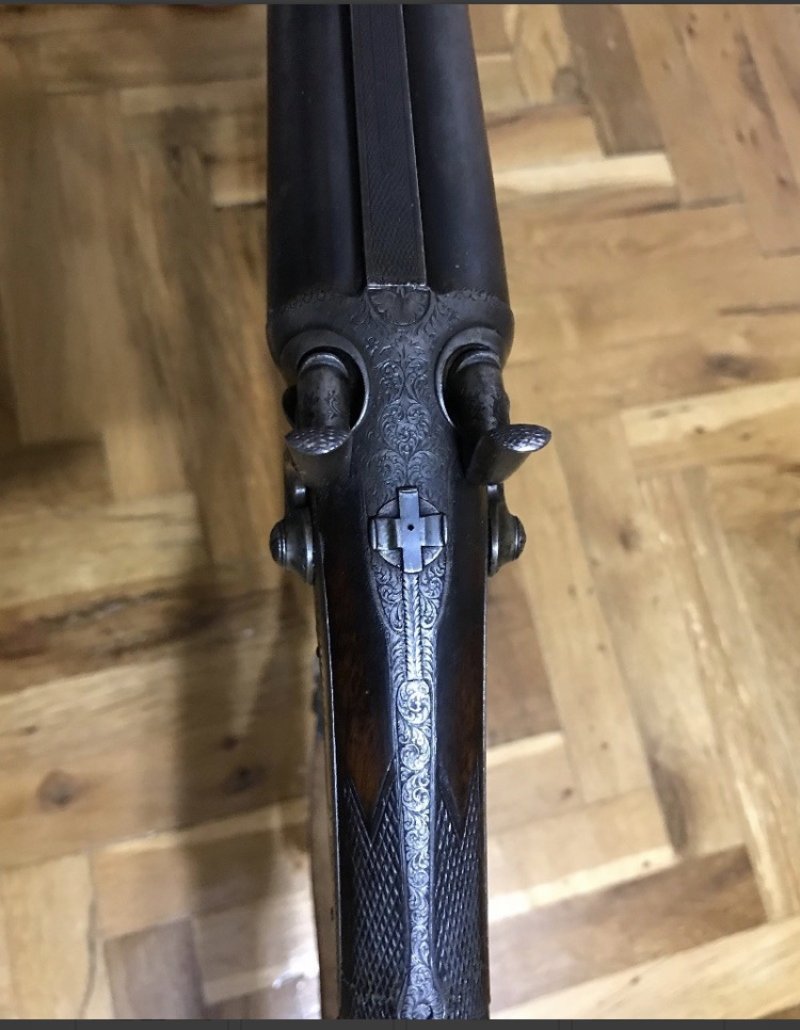 1886 VİYANA ELYAPIMI ANTİKA YİVLİ ÇİFTE